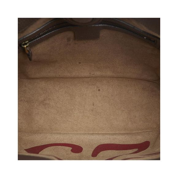 Pre Loved Gucci Mystic Cat Coated Canvas Satchel - Picture 5 of 12